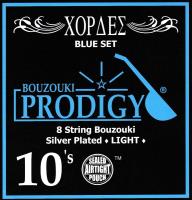 Bouzouki 8 String Set Silver plated Light 10s - Blue