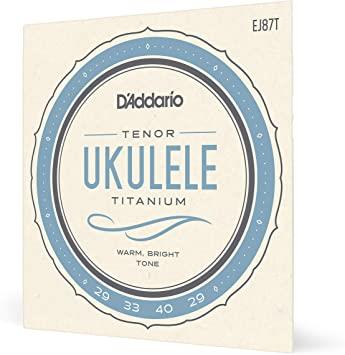 D'Addario EJ87T Titanium Ukulele Strings, Tenor 