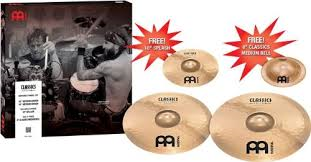 Meinl Classics Custom Crash Cymbal Pack with Free 8" Bell and 10" Splash   