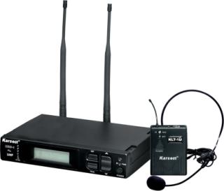 wireless head set  with  Selectable UHF channel system KARSECT  KRU-1/KLT-1U/HT-1C
