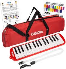 Melodica Red with case  HH2059