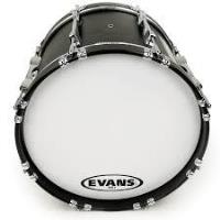 Evans Drumheads BD24MX1W Evans MX1 White Marching Bass Drum Head, 24 Inch