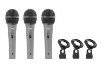 Five0 Pack One Professional Vocal Microphones Kit 3 Mics