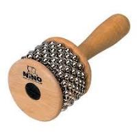 Nino Percussion NINO702 Kids Wooden Cabasa with Stainless Steel Beaded Chain and Cylinder