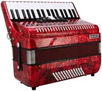 Accordion 34 Key and 48 Bass- Red  