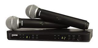 Shure BLX288/PG58 Dual Channel Handheld Wireless System with 2 PG58 Vocal Microphones,