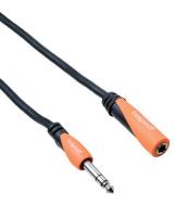 Bespeco Headphone Extender Cable 1.8metter - Black and Orange  