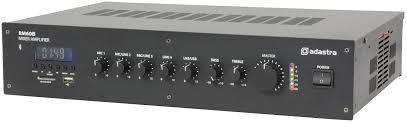 ADASTRA  RM60B  5 Channel Mixer Amplifier with Bluetooth, 60W RMS 100V Line