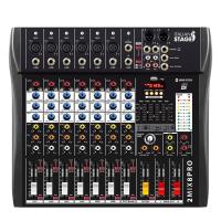PROEL 2MIX8PRO 8Chanel Mixer With Effects And Media Player