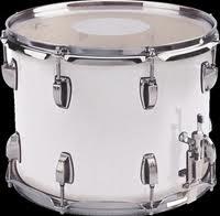 Ludwig LFS104XXF White Strider 10 x 14 Marching Snare Drum