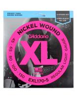 D'Addario EXL170-5 XL Nickel Round Wound 5-String Long Bass Stri