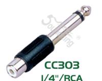 Connector RCA to 1/4 CC303