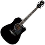 Ibanez PF15ECEBK Dreadnaught Acoustic Electric Guitar in Black